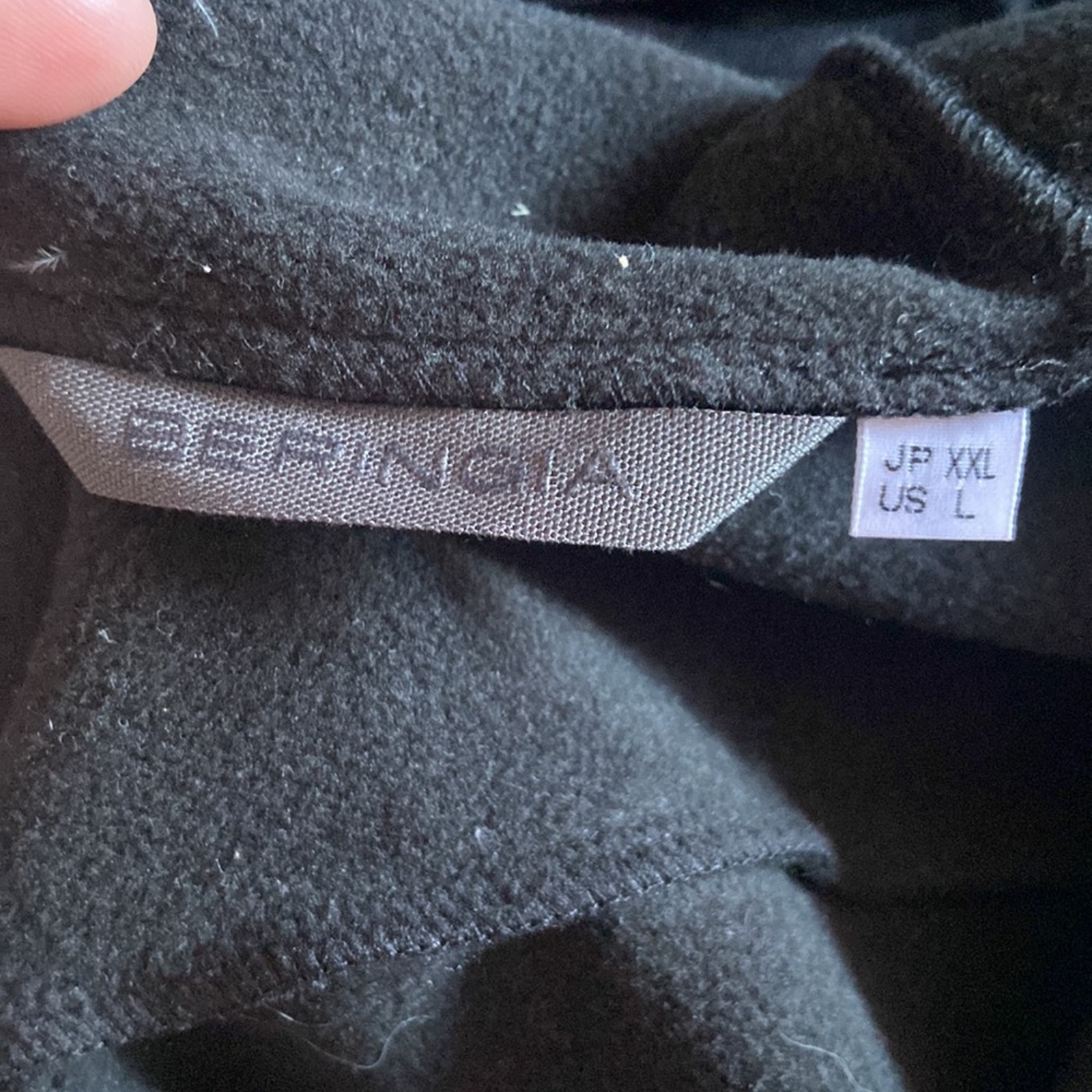 Beringia Sibir Black Womens Hoodie — image 4 of 7